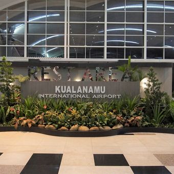 Ilustrasi Bandara Internasional Kualanamu atau Bandara Kualanamu di Deli Serdang, Sumatera Utara
