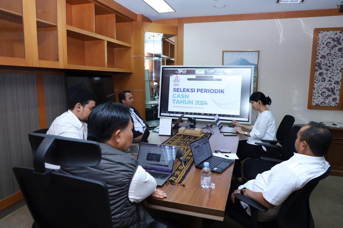 Kementerian Pendayagunaan Aparatur Negara dan Reformasi Birokrasi (Kemenpan RB) melaksanakan Bimbingan Teknis Persiapan Pengadaan Aparatur Sipil Negara (ASN) 2024 di Jakarta, Selasa (9/1/2024). 