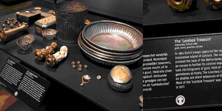 Koleksi bertema The Lombok Treasure yang juga akan dikembalikan oleh Belanda ke Indonesia.