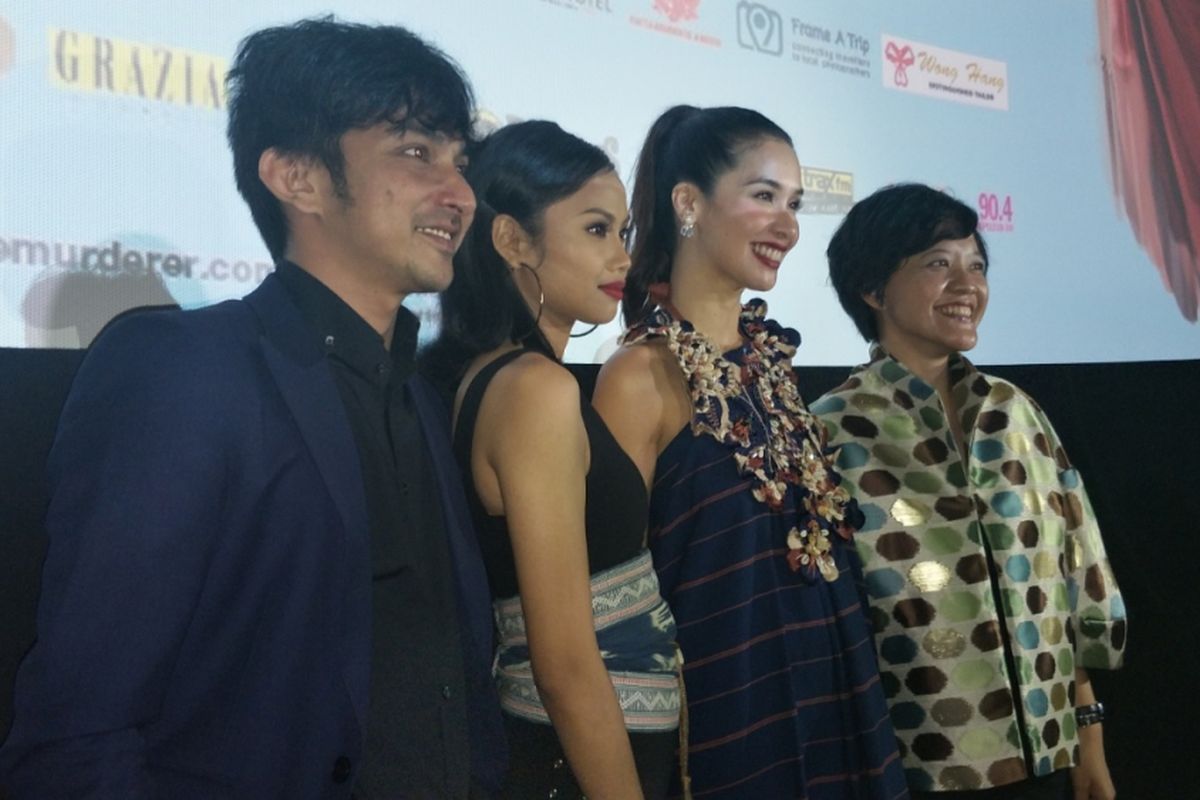 Gala premier film Marlina si Pembunuh dalam Empat Babak di XXI Plaza Indonesia, Jakarta Pusat, Kamis (9/11/2017).