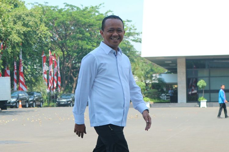 Mantan Ketua HIPMI Bahlil Lahadalia datang ke Istana memenuhi panggilan Presiden Joko Widodo