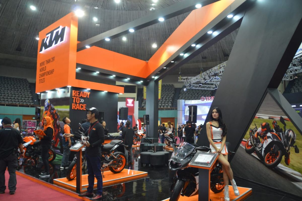 KTM tampil di IMOS 2018.