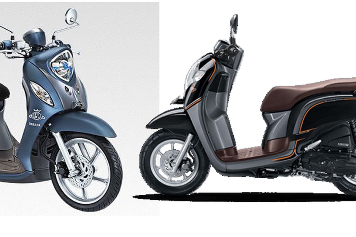 Yamaha Fino Grande dan Honda Scoopy