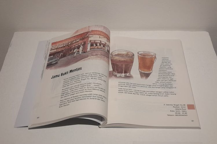 Buku Ngider Makan dari Halte ke Halte yang dipajang dalam Pameran Pajang Karya Ngider Makan dengan Gambar
