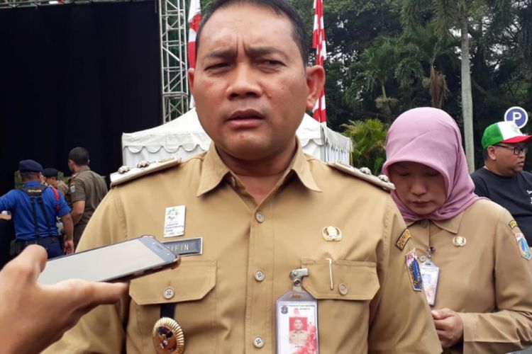 Wakil Wali Kota Jakarta Selatan Arifin di Taman Margasatwa Ragunan, Jakarta Selatan, Selasa (14/8/2018).