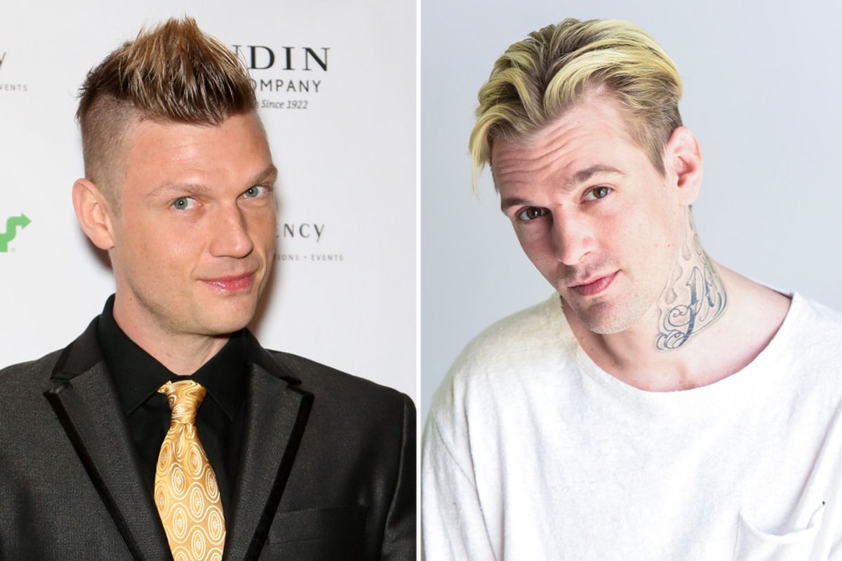 Kakak beradik Nick Carter dan Aaron Carter