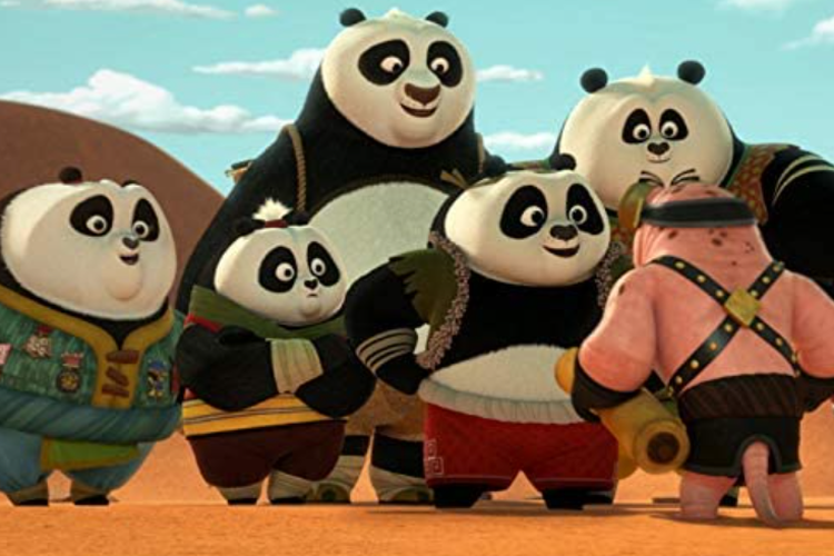 Po dan keempat muridnya dalam serial Kung Fu Panda: The Paws of Destiny
