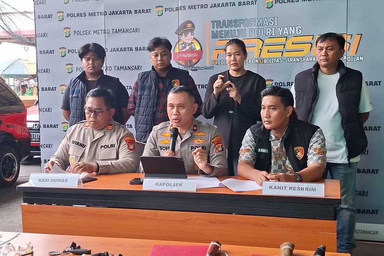Komplotan Jambret Kalung Emas di Tamansari Jakbar Ditangkap Polisi
