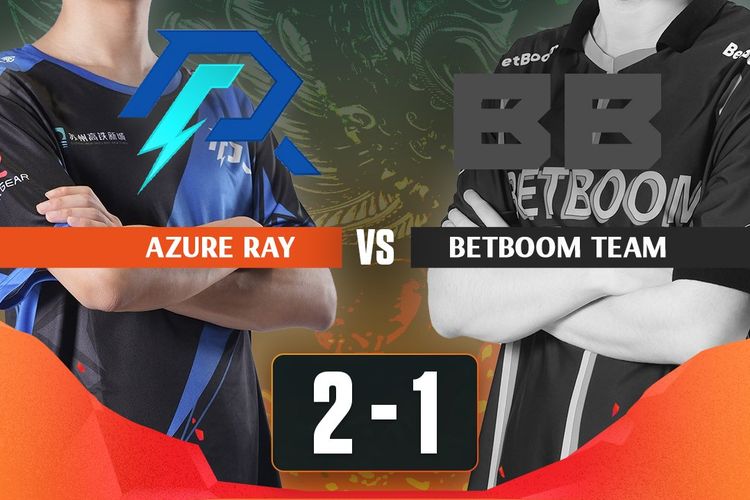 Hasil pertandingan Azure Ray vs BetBoom di Bali Major 2023.