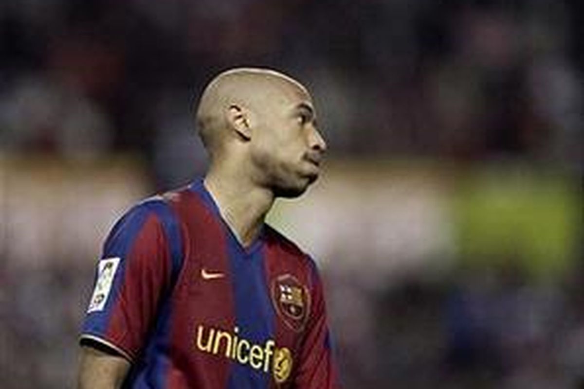 Thierry Henry sudah tak buas lagi seperti saat masih di Arsenal