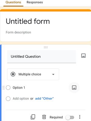Laman Google Form yang diakses melalui perangkat smartphone.