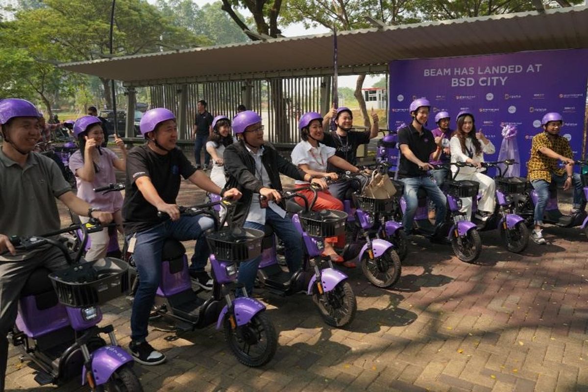 Sepeda listrik Beam Mobility dilengkapi teknologi canggih dan terintegrasi dengan system IoT. 