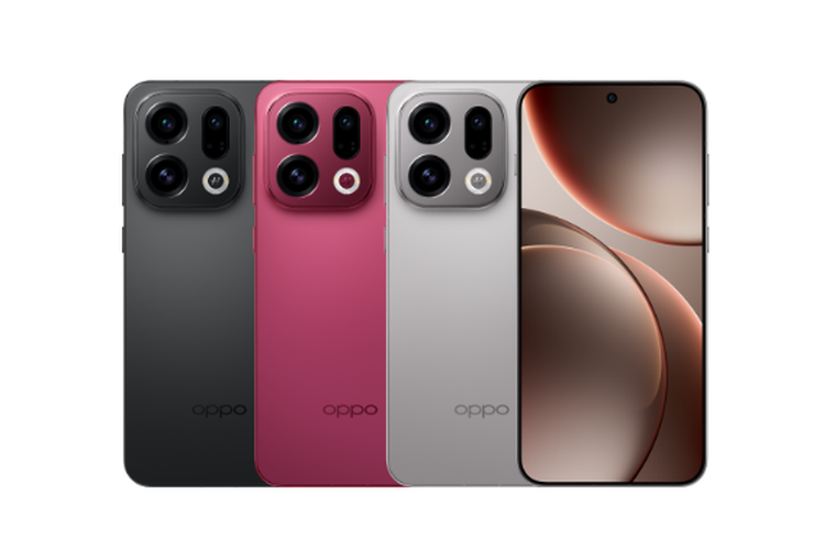 Oppo Find X9 rilis global di Eropa dalam tiga opsi warna, yaitu Titanium Grey, Space Black, dan Velvet Red