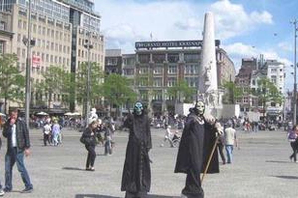 Salah satu sudut Kota Amsterdam, Belanda.