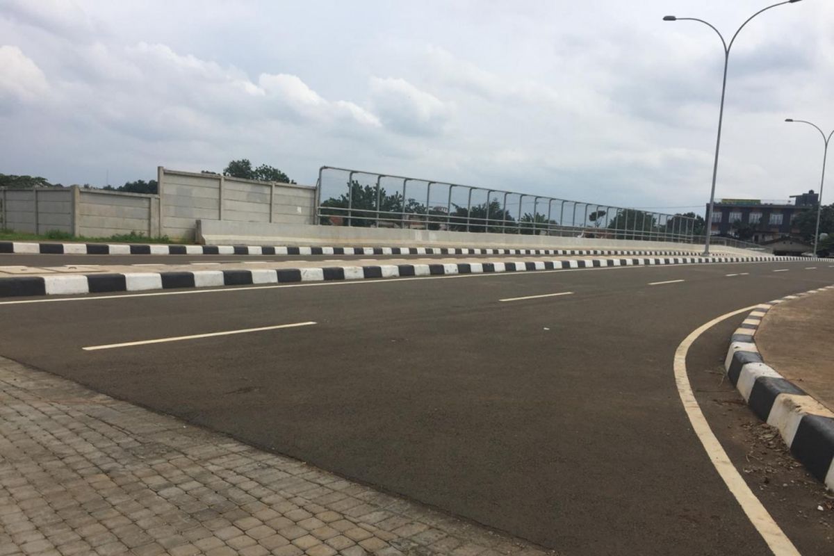 Jembatan RSUI Depok, Jawa Barat, Kamis (31/1/2019).