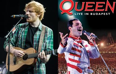 Ed Sheeran (kiri) dan Freddie Mercury (kanan)