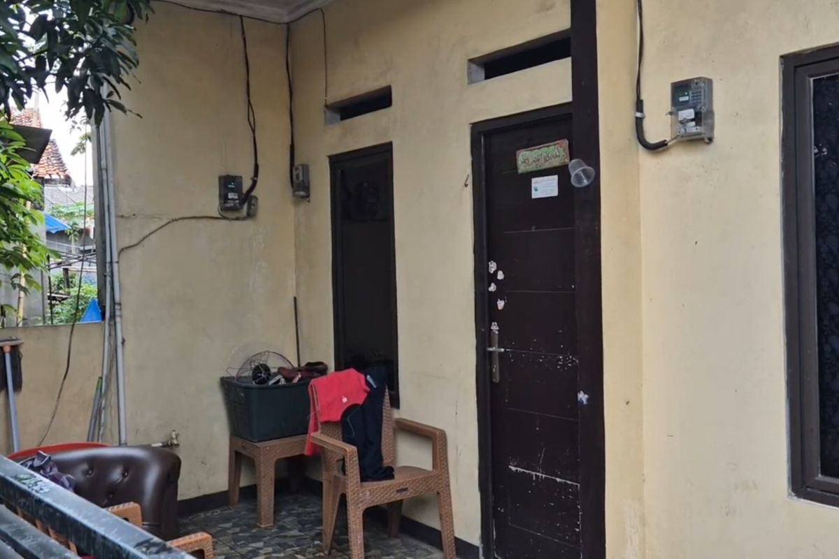 Rumah penipu paket sembako murah di Jalan Lembah Raya, Tapos, Kota Depok.