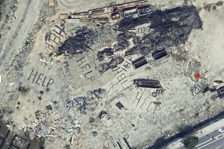 Misteri Pesan "Help" pada Gambar Satelit Google Maps di Los Angeles...