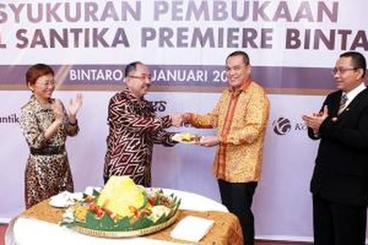 Peresmian Hotel Santika Premiere Bintaro, Senin (27/1/2014).