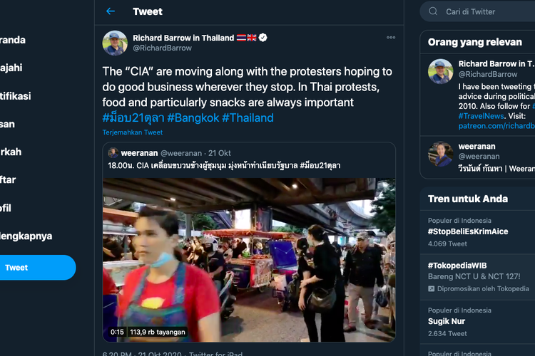PKL di Thailand dijuluki sebagai CIA, agen mata-mata dari Amerika Serikat. Kenapa ya?