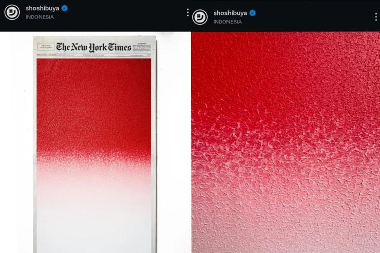 Tangkapan layar akun Instagram Sho Shibuya.