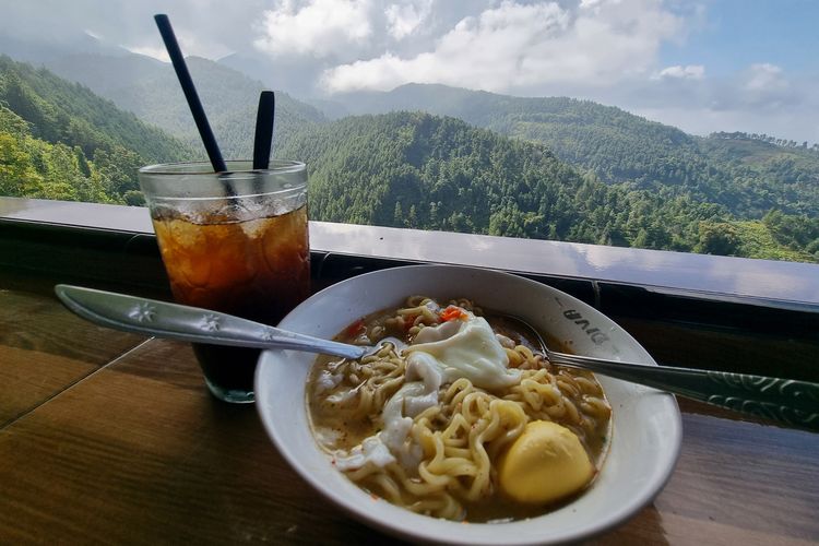 Panorama di Banyu Anyep Cafe, Jatiyoso, Karanganyar.