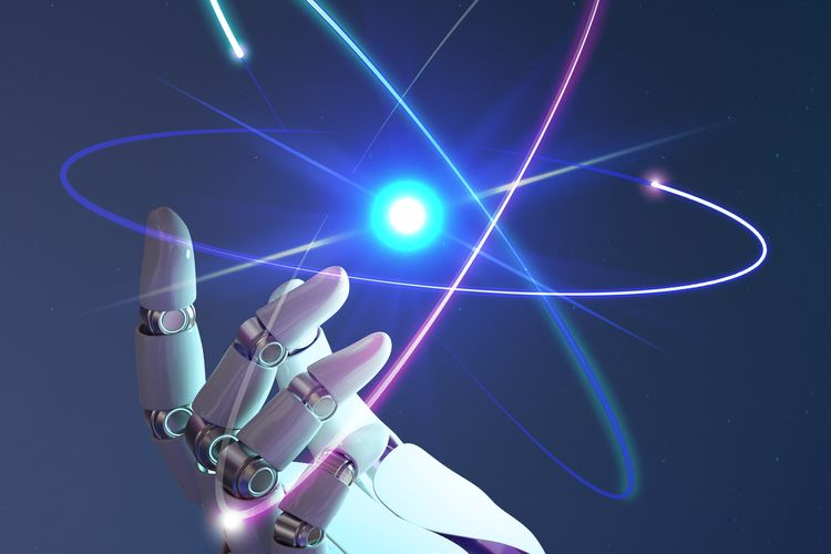 Ilustrasi fisika di AI