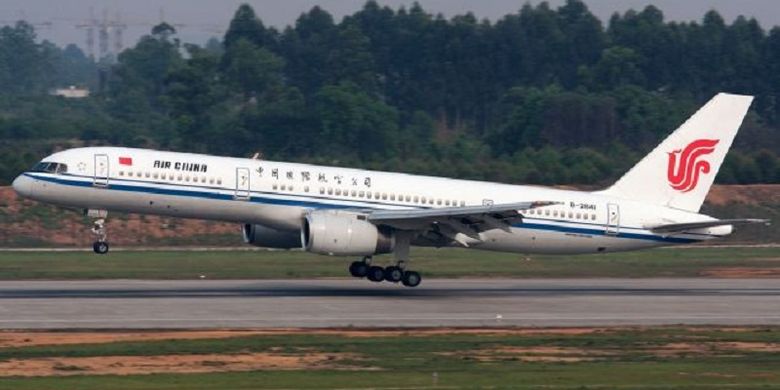Pesawat Boeing 757 milik maskapai Air China.