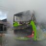 Bus Rombongan Pelajar ke Berastagi Terbakar di Simalungun
