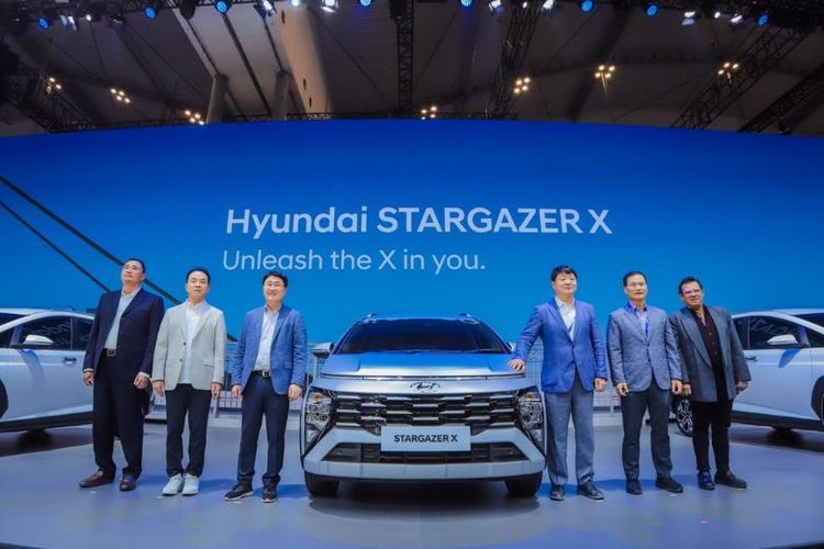 Peluncuran Hyundai STARGAZER X di GIIAS 2023. 