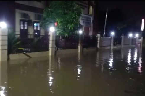 Diguyur Hujan, Mapolsek Pinang Tangerang Tergenang 40 Sentimeter