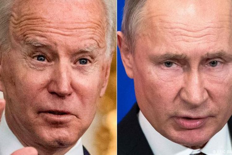 Presiden AS Joe Biden dan Presiden Rusia Vladimir Putin.