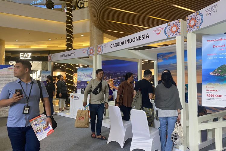 Suasana di Festival Wisata Thailand yang digelar di Kota Kasablanka 10-12 Maret 2023. 