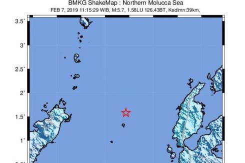 Gempa Hari Ini: 5,7 Guncang Halmahera Barat, Tak Berpotensi Tsunami