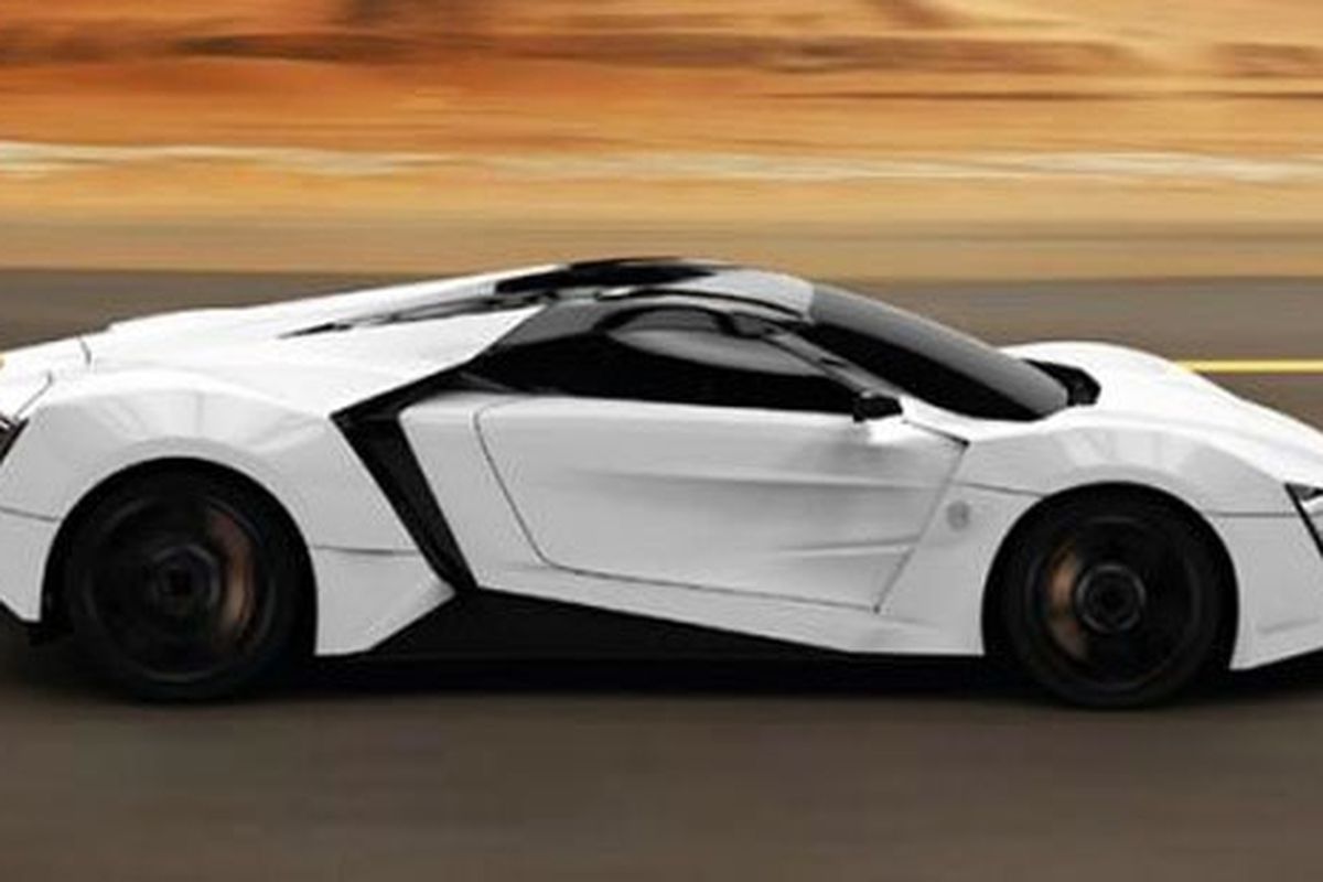 Inilah sosok Lykan Hypersport yang meluncur secara desain di Qatar Motor Show 2013.