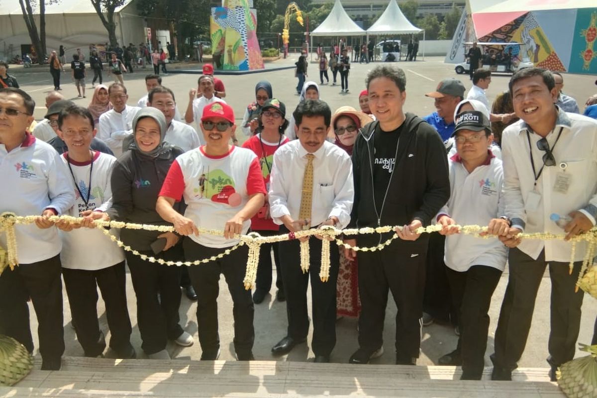 Pembukaan Pekan Kebudayaan Nasional (PKN) di Kompleks Istora Gelora Bung Karno, Jakarta, Senin (7/10/2019).