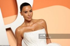 Kim Kardashian di After Party Oscar 2025, Gaunnya Disebut Mirip Tisu Toilet hingga Seprai Kusut