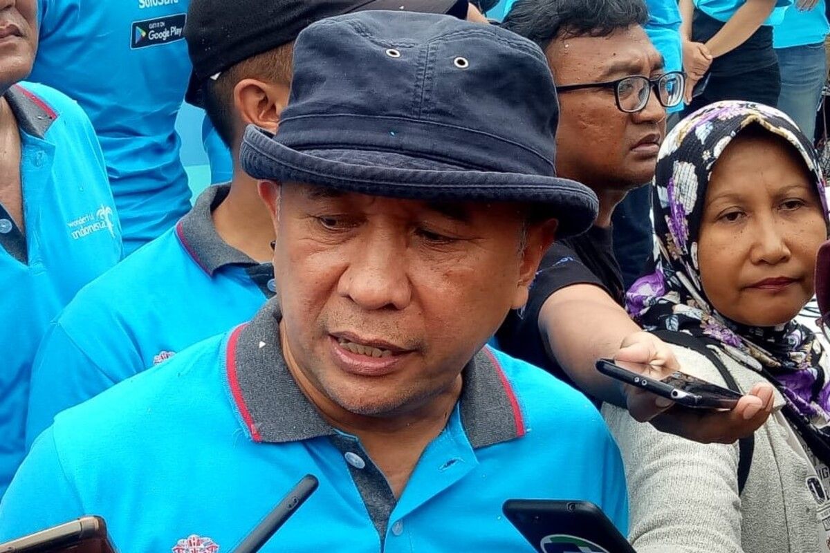 Menteri Koperasi dan Usaha Kecil Menengah (UKM), Teten Masduki di Solo, Jawa Tengah, Minggu (2/2/2020).