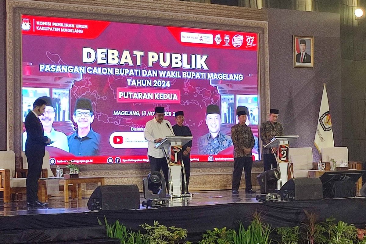 Debat Penutup Pilkada Kabupaten Magelang, Satria Janjikan Aparatur Desa Gaji Ke-13 dan 14, Progress Buat Database Desa