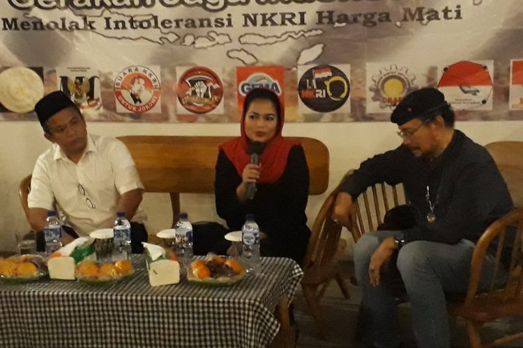 Puti Guntur Soekarno dalam diskusi kebangsaan Jaga Indonesia di Surabaya, Jumat (28/9/2018) malam.