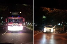 Viral, Video Pengemudi Mobil Adang Bus dan Minibus yang Disebut Lawan Arah di Klaten, Ini Kata Polisi