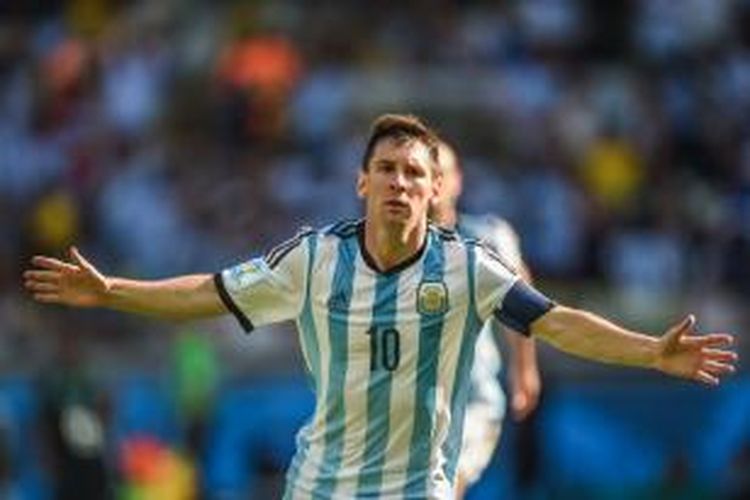 Penyerang Argentina, Lionel Messi.