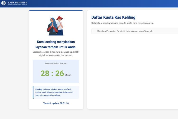 Tukar Uang Baru BI 2026 Wilayah Jawa Resmi Dibuka, Ini Cara Daftarnya di PINTAR BI