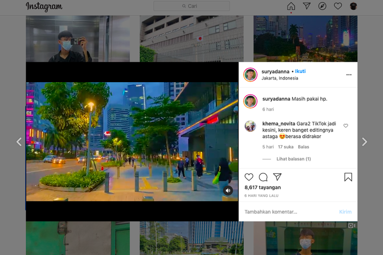 Viral video unggahan Jakarta rasa Seoul, Korea di Tiktok, Instagram dan Twitter. Ini cerita pembuatnya