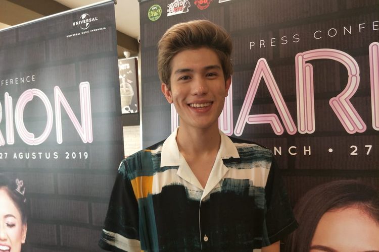 Julian Jacob saat ditemui dalam acara jumpa pers peluncuran album perdana Marion Jola, Marion di KFC Cideng, Jakarta Pusat, Selasa (27/8/2019).
