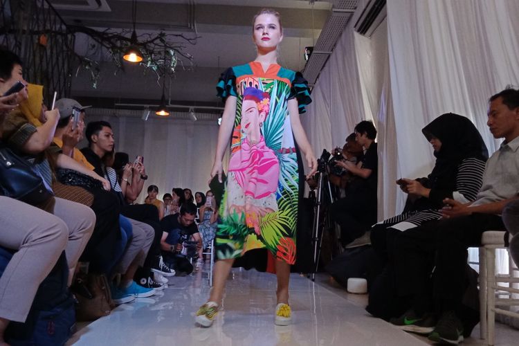 Koleksi Blisslosophy by 2madison yang dipamerkan di Galeri 2madison, Kemang, Senin (30/4/2018).