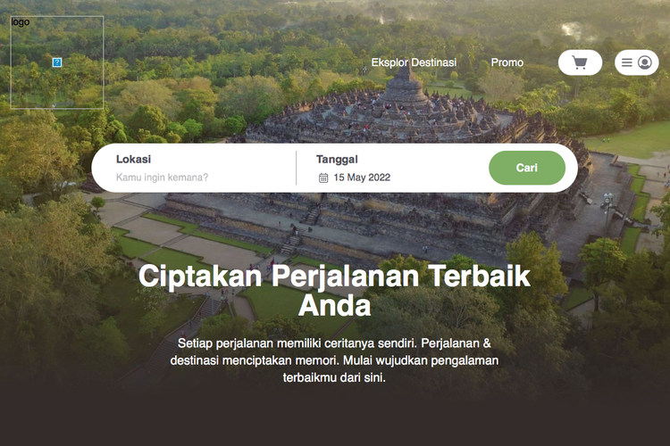 Tangkapan layar situs pembelian tiket Candi Prambanan secara online