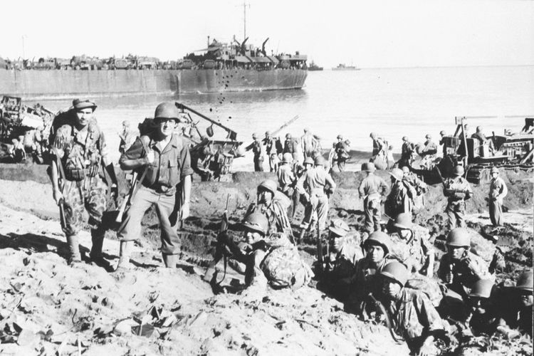 Tentara NICA mendarat di Papua tahun 1945