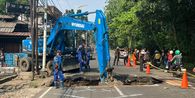 Amblesnya Jalan Lenteng Agung Jaksel: Bawah Jalan Kopong, Macet Mengular, dan Target Perbaikan