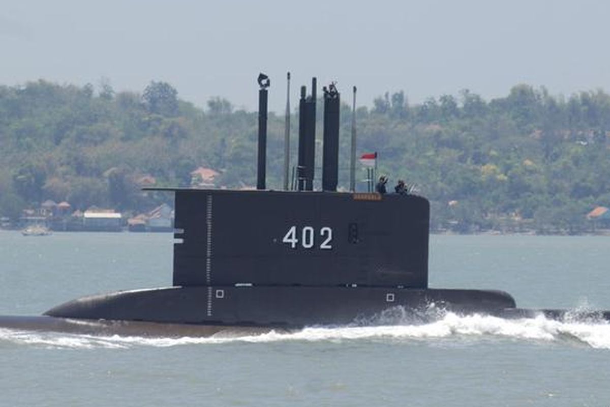 KRI Nanggala-402 yang hilang di perairan Bali.